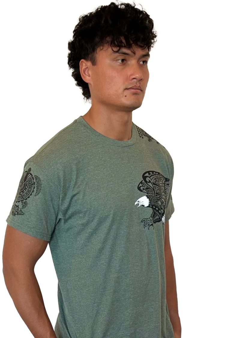 Scars of War Military Green Heather T-Shirt